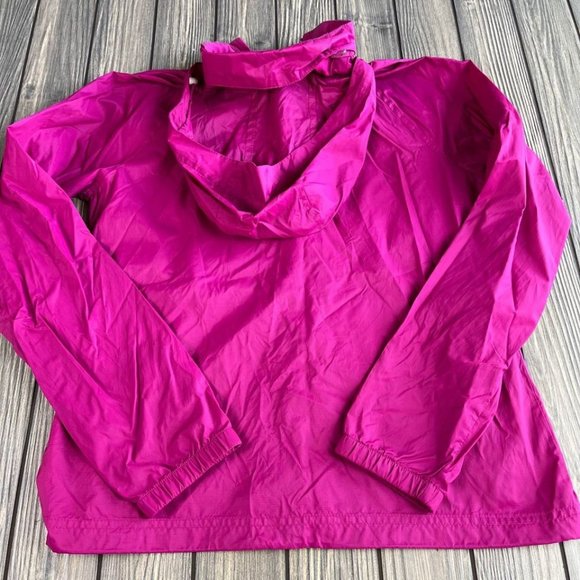L.L. Bean Pink Quarter Zip Windbreaker Size XS - Picture 4 of 9